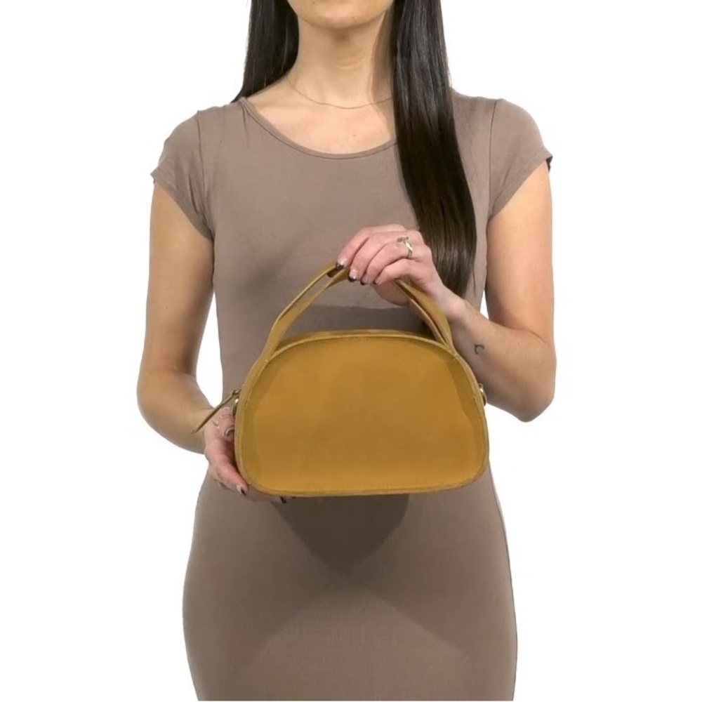 sydney zip top bag madwell antique gold